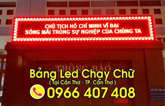 thi công bảng hiệu led chạy chữ cần thơ - giá bảng led chạy chữ cần thơ