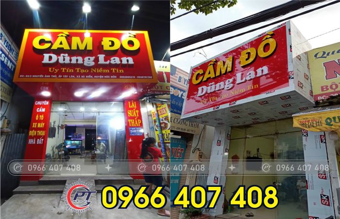 thi công bảng hiệu quảng cáo phường trấn biên