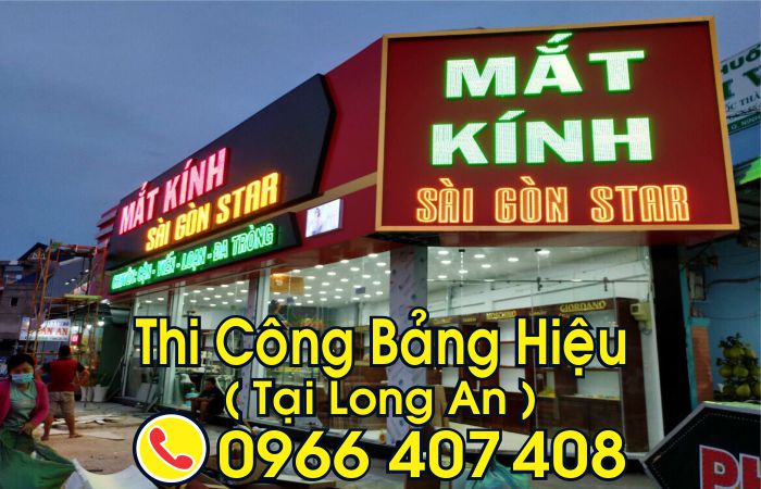 thi công bảng hiệu tại long an giá rẻ