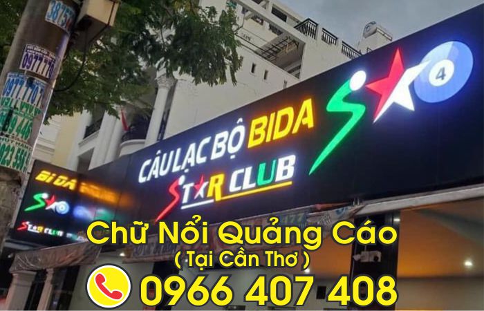 thi công chữ đèn led tại cần thơ