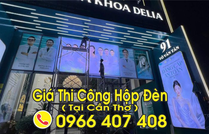 thi công hộp đèn bảng hiệu tại cần thơ - giá hộp đèn bảng hiệu tại cần thơ