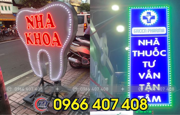 thi công hộp đèn led tại bình dương