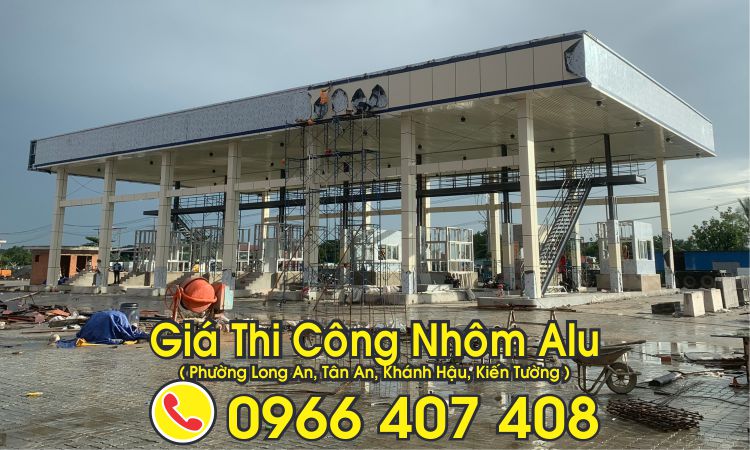 thi công nhôm alu tại long an giá rẻ - giá bảng hiệu alu chữ nổi long an