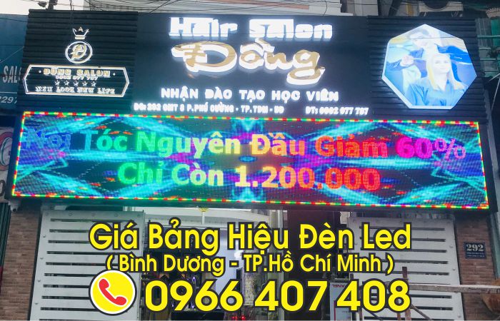 giá bảng hiệu đèn led bình dương - phường bình dương