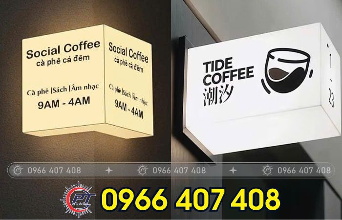 thi công hộp đèn led tại nha trang - hộp đèn nhựa mica