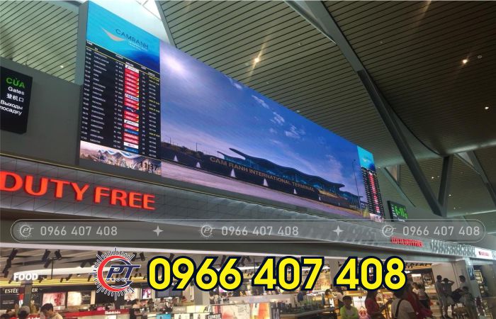 thi công màn hình led ga tàu