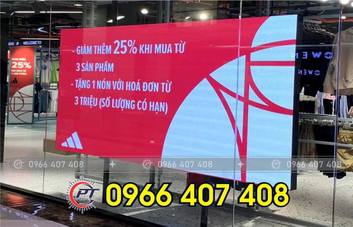 thi công màn hình led giá rẻ - shop bán hàng