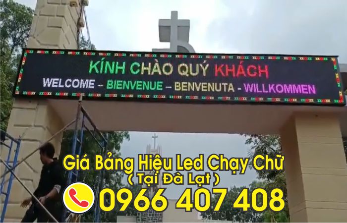 giá bảng led chạy chữ đà lạt - làm bảng led chạy chữ ngoài trời tại đà lạt