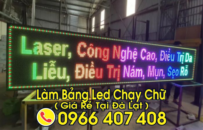 làm bảng led chạy chữ tại đà lạt giá rẻ - giá bảng led chạy chữ đà lạt