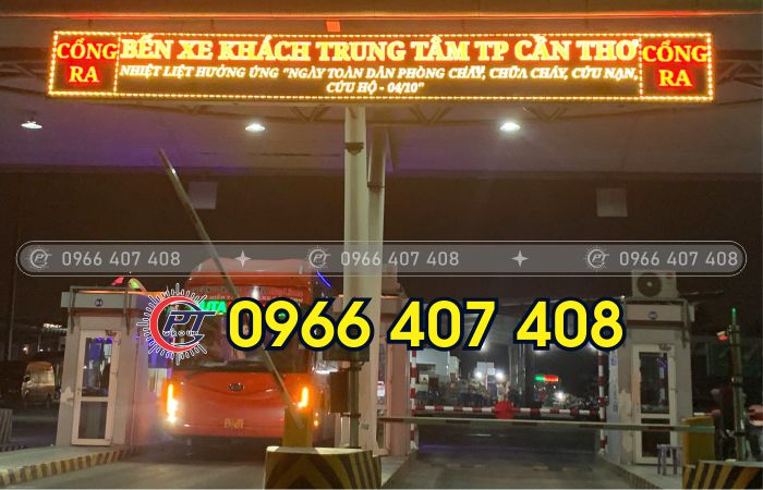 giá thi công bảng led chạy chữ - bến xe - Liên Hệ: 0966.407.408 giá thi công bảng led chạy chữ - bến xe