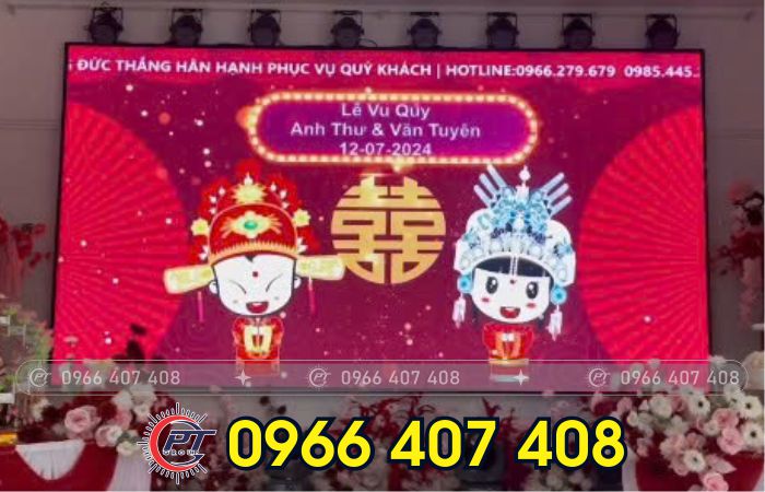 giá thi công bảng led chạy chữ - tiệc cưới - Liên Hệ: 0966.407.408 giá thi công bảng led chạy chữ - tiệc cưới