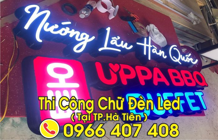 làm chữ đèn led tại hà tiên - làm chữ nổi tại hà tiên