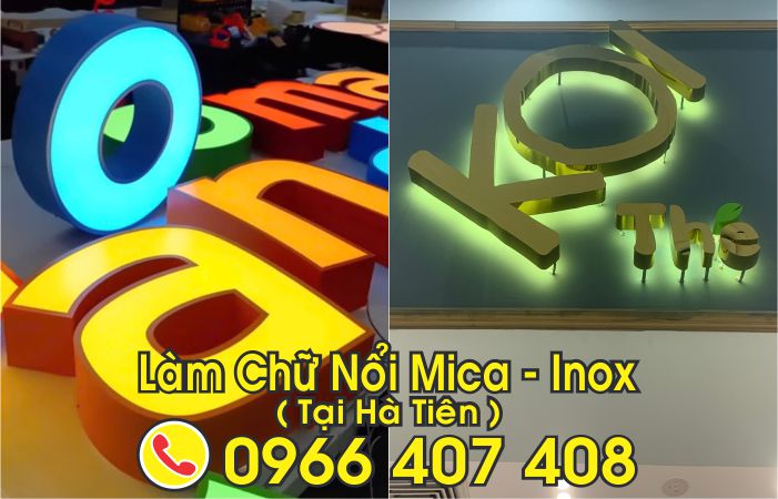 làm chữ đèn led tại hà tiên