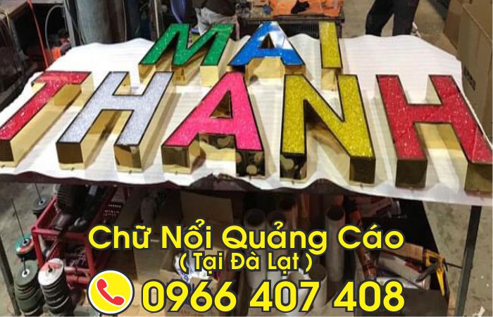 làm chữ nổi quảng cáo tại đà lạt