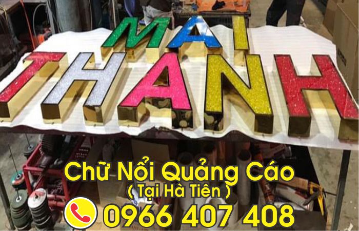 làm chữ nổi quảng cáo tại hà tiên