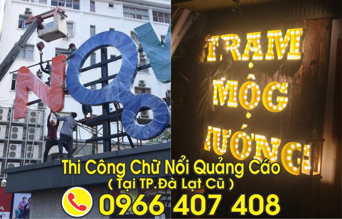 làm chữ nổi tại đà lạt