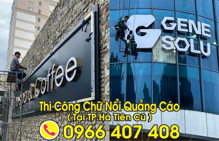 làm chữ nổi tại hà tiên