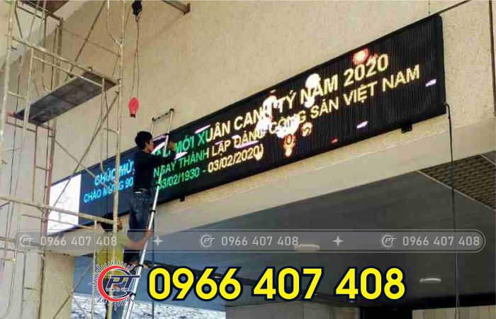 thi công bảng chạy chữ giá rẻ - giá thi công bảng led chạy chữ - Liên hệ: 0966.407.408 thi công bảng chạy chữ giá rẻ - giá thi công bảng led chạy chữ