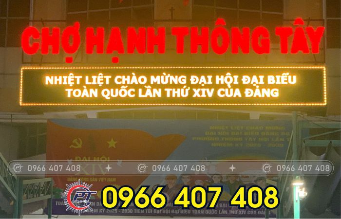 thi công bảng hiệu led chạy chữ - cho chợ - Liên Hệ: 0966.407.408 thi công bảng hiệu led chạy chữ - cho chợ