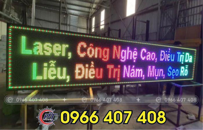 thi công bảng hiệu led chạy chữ cho spa - Liên Hệ: 0966.407.408 thi công bảng hiệu led chạy chữ cho spa