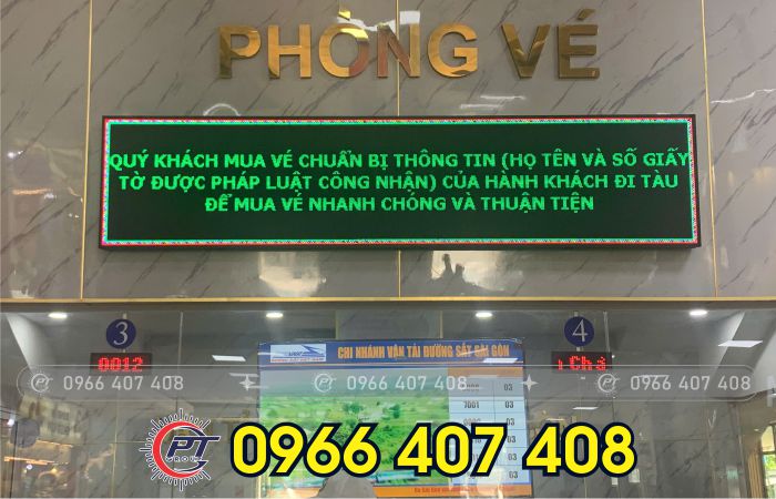 thi công bảng hiệu led chạy chữ - ga tàu - Liên Hệ: 0966.407.408 thi công bảng hiệu led chạy chữ - ga tàu