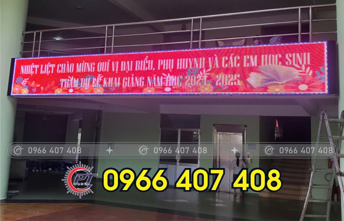 thi công bảng quảng cáo chạy chữ - bảng điện tử