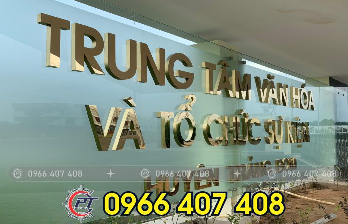 chữ nổi inox - thi công chữ quảng cáo - Liên Hệ: 0966.407.408 chữ nổi inox - thi công chữ quảng cáo
