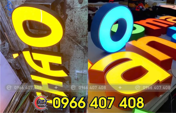 chữ nổi mica - thi công chữ quảng cáo - Liên Hệ: 0966.407.408 chữ nổi mica - thi công chữ quảng cáo