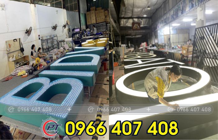 đơn vị thi công chữ quảng cáo giá rẻ - Liên Hệ: 0966.407.408 đơn vị thi công chữ quảng cáo giá rẻ