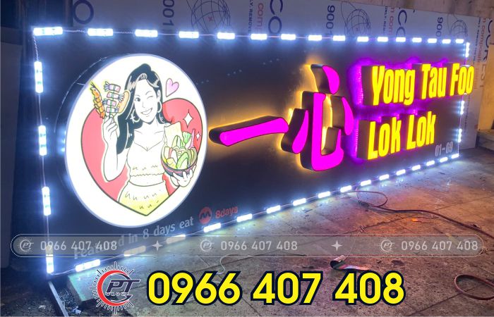 giá thi công chữ nổi đèn led - Liên hệ: 0966.407.408 giá thi công chữ nổi đèn led