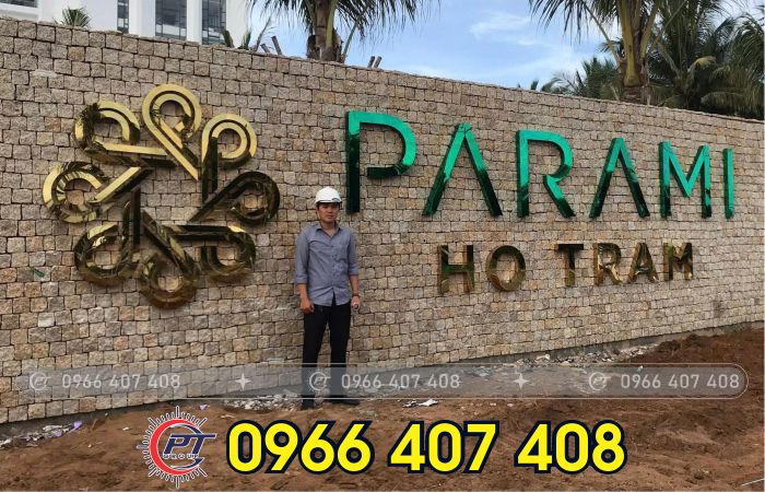 thi công chữ nổi mica inox - Liên hệ: 0966.407.408 thi công chữ nổi mica inox