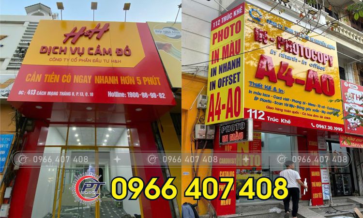 Giá thi công bảng quảng cáo alu - Liên hệ: 0966.407.408 Giá thi công bảng quảng cáo alu