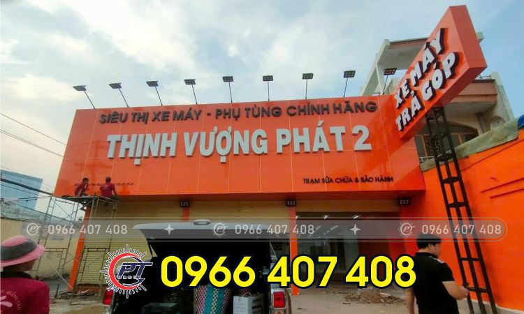 Nhà thầu - thi công bảng hiệu alu chữ nổi - Liên hệ: 0966.407.408 Nhà thầu - thi công bảng hiệu alu chữ nổi