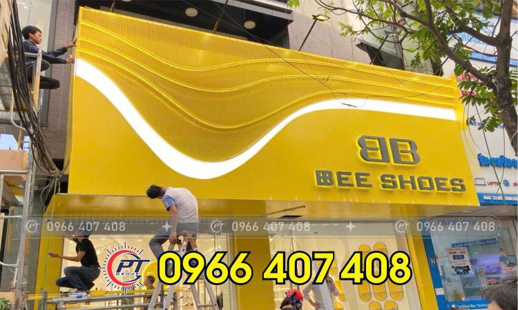 giá thi công bảng hiệu alu chữ nổi - Đèn Led - Liên hệ: 0966.407.408 giá thi công bảng hiệu alu chữ nổi - Đèn Led