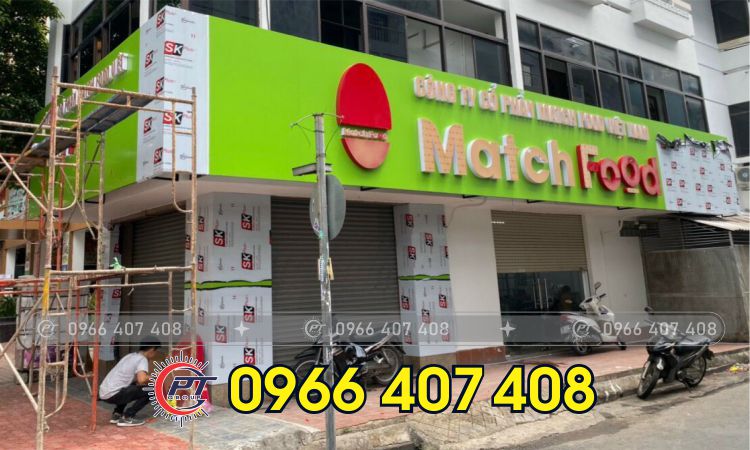 thi công bảng hiệu alu chữ nổi - Phát Tiến Group - Liên hệ: 0966.407.408 thi công bảng hiệu alu chữ nổi - Phát Tiến Group