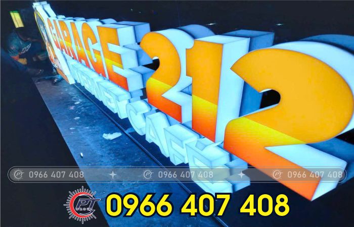 thi công hộp đèn - chữ nổi đèn led - Liên hệ: 0966.407.408 thi công hộp đèn - chữ nổi đèn led