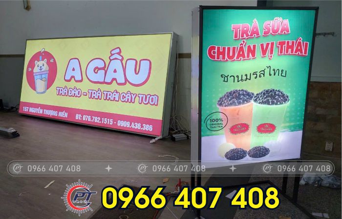 thi công hộp đèn quảng cáo - Bạt Hiflex - Liên hệ: 0966.407.408 thi công hộp đèn quảng cáo - Bạt Hiflex