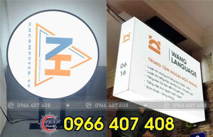 thi công hộp đèn trong nhà - Liên hệ: 0966.407.408 thi công hộp đèn trong nhà