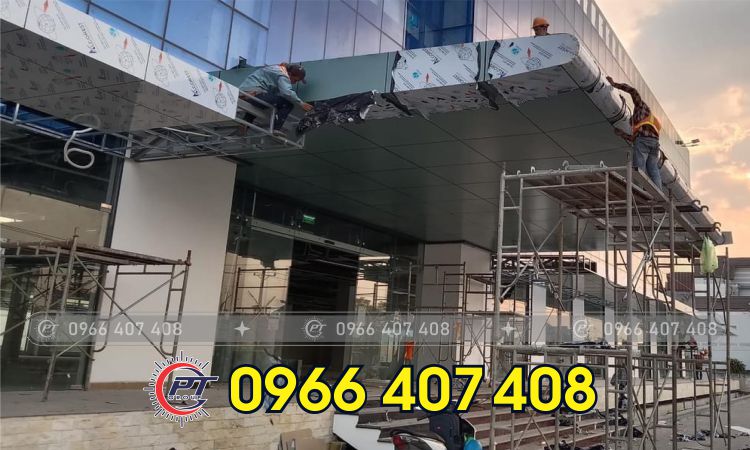 thi công nhôm alu giá rẻ - mái đón alu - Liên hệ: 0966.407.408 thi công nhôm alu giá rẻ - mái đón