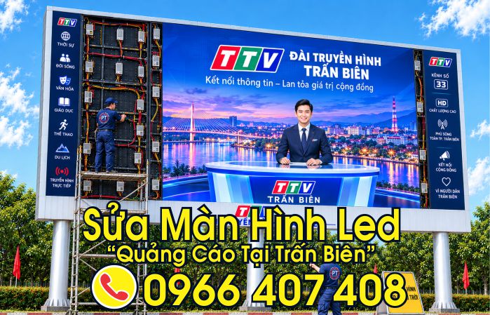 sửa màn hình led quảng cáo tại trấn biên - Liên Hệ: 0966.407.408 sửa màn hình led quảng cáo tại trấn biên